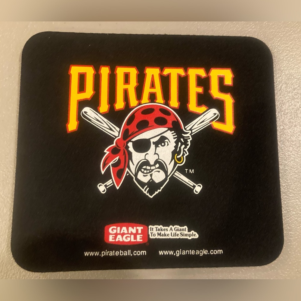 Vintage Pittsburgh Pirates Buccaneer Logo Mouse Pad 8.5x7.5” MLB Baseball